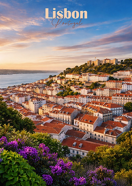 Lisbon Cityscape at Sunset