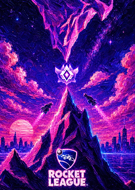 Rocket League Cosmic Mountain Landscape