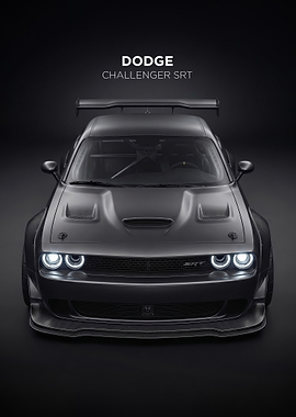 sleek Dodge Challenger SRT Race Car