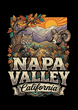 Napa Valley California Vintage Art