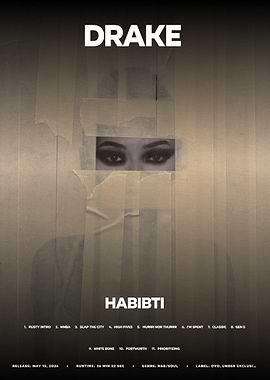 Drake Habibi Album Cover