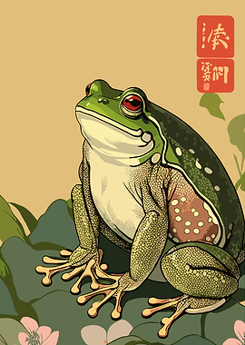 Japanese Frog Art