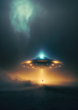 UFO Abducting a Person