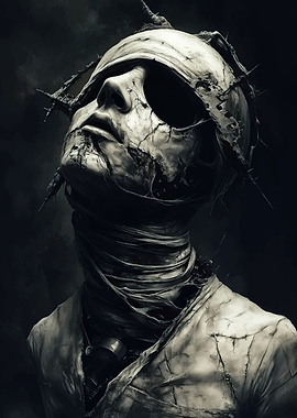 Horror Figure with Bandaged Head