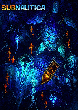 Subnautica Stained Glass Art
