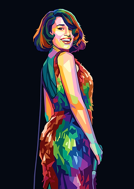 Colorful Pop Art Portrait of a Raye