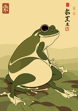 Japanese Frog Art