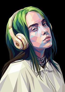 Billie Eilish Pop Art Portrait