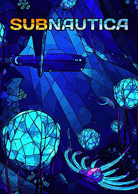 Subnautica Stained Glass Art