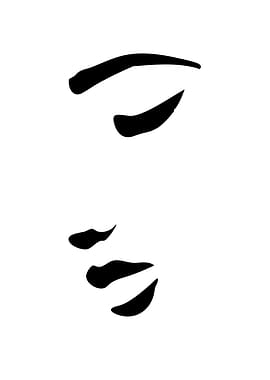 Minimalist Face Line Art