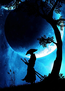 Samurai Under a Blue Moon
