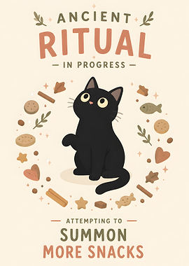 Black Cat Summoning Snacks