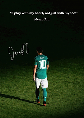 Mesut Özil on the field