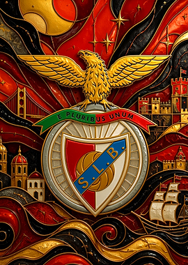 Benfica Metal Art