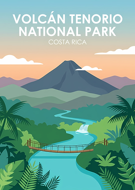 Volcan Tenorio National Park Poster