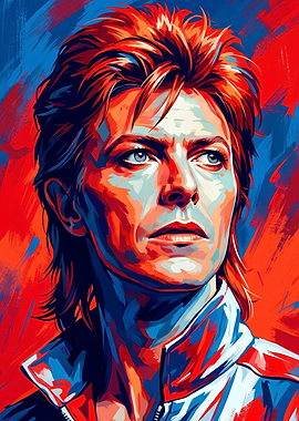 David Bowie Pop Art Portrait