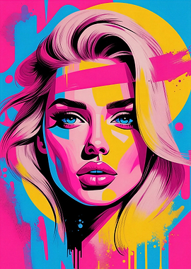 Pop Art Portrait of a Woman