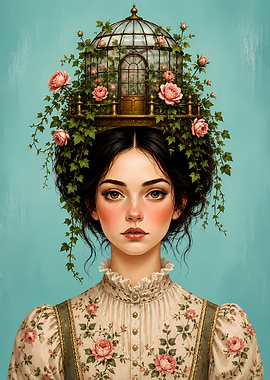 Woman with Greenhouse Crown