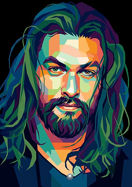 Jason Momoa Pop Art Portrait