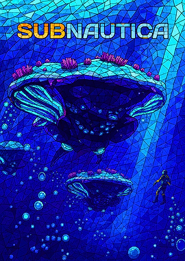 Subnautica Stained Glass Art