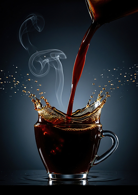 Coffee Pouring Splash