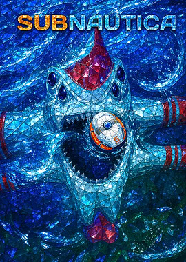 Subnautica Stained Glass Art