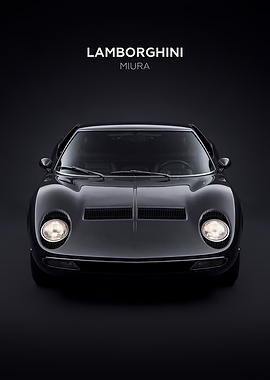 Lamborghini Miura Front View Dark