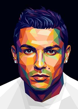 Cristiano Ronaldo Pop Art Portrait