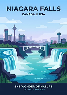 Niagara Falls Vintage Poster
