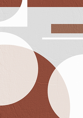 Abstract Geometric Shapes with Textured Background