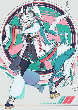Anime Character with Rabbit Ears