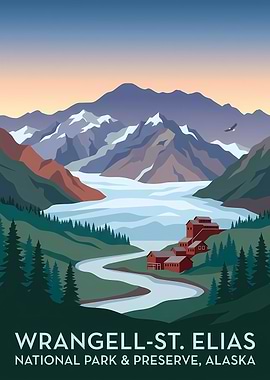Wrangell-St. Elias National Park Poster