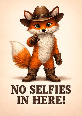 Cowboy Fox Says No Selfies