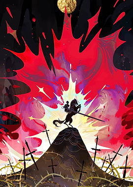 Knight on Horseback on a Hill