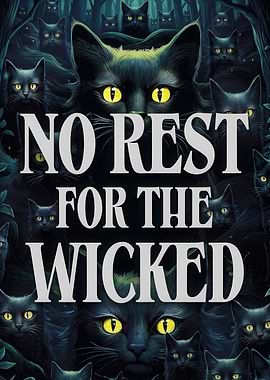 No Rest for the Wicked Black Cats