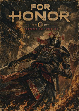 For Honor Samurai Warrior Poster