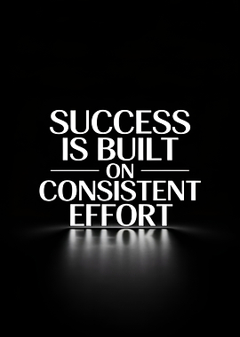 Success is Built on Consistent Effort Quote
