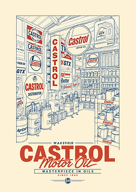 Vintage Castrol Motor Oil Store