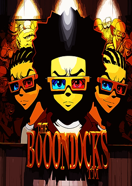 The Boondocks 3D Glasses Poster