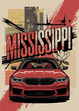 Mississippi State And Red Car