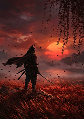 Samurai at Sunset