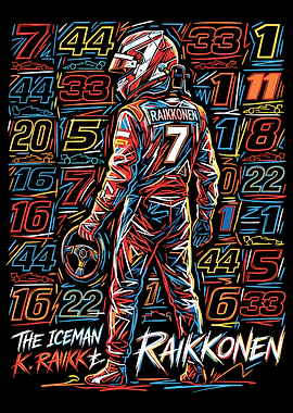 Kimi Raikkonen Formula 1 Art
