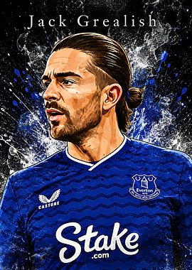 Jack Grealish Everton Art