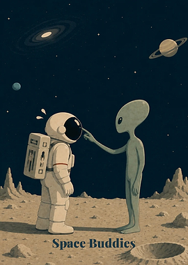 Space Buddies Astronaut and Alien
