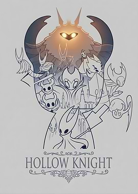 Hollow Knight Characters Poster