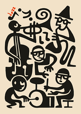 Jazz Band Illustration