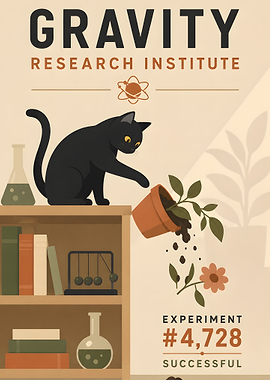 Gravity Research Institute Cat Experiment