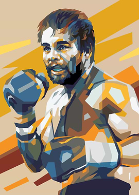 Pop Art Boxer Portrait