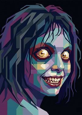 Creepy Pop Art Portrait