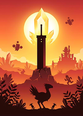 Final Fantasy Buster Sword Sunset